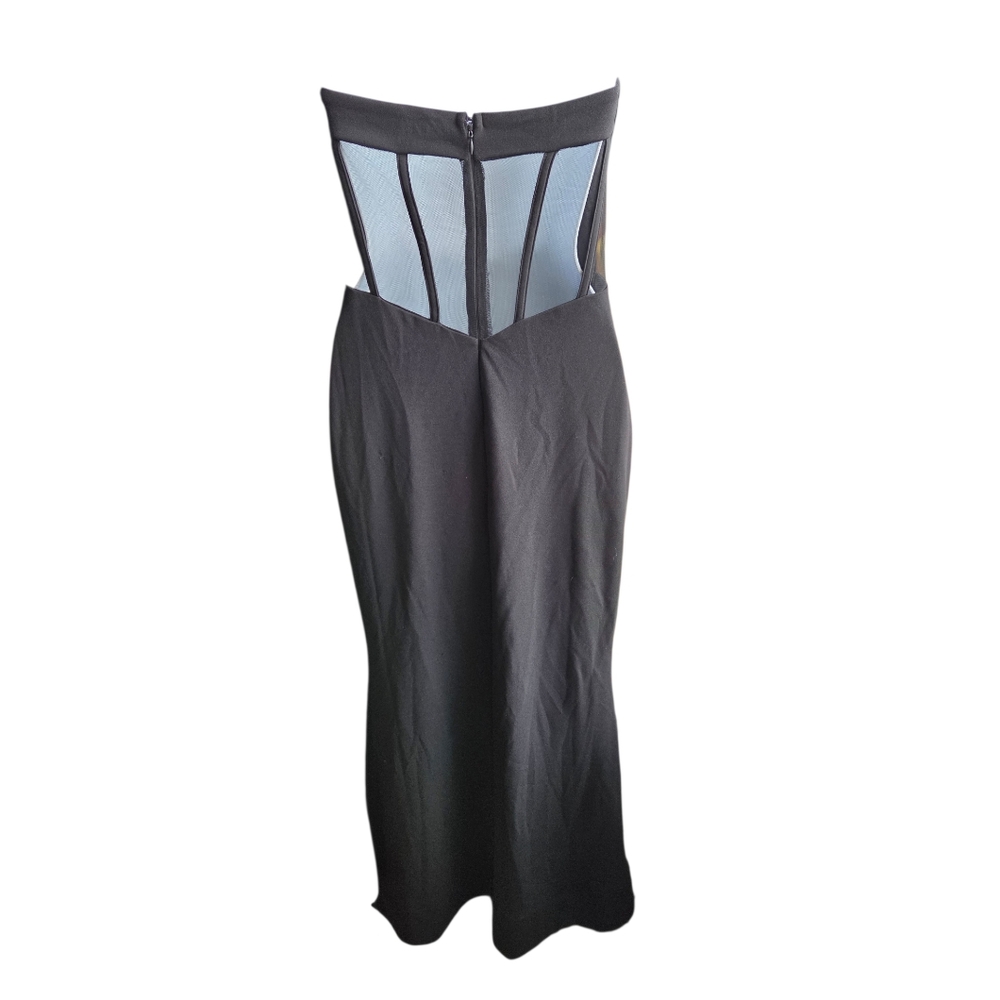Lulus Black Strapless Gown Size M - Picture 2 of 5